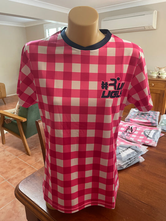Tee-Shirt Pink Gingham