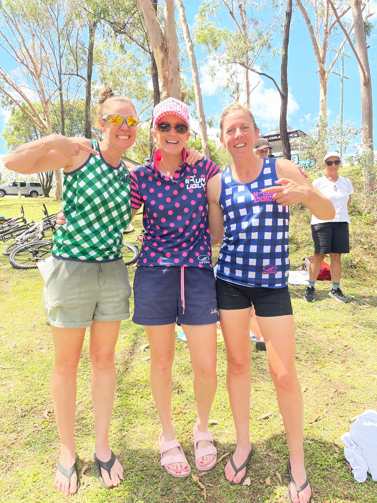 Navy and Pink Polka Dot Polo