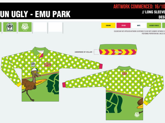 Pre Order ONLY- long Sleeve - Emu Park S.L.S.C - ends 24th November