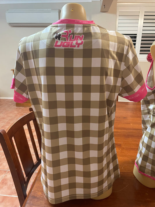 Taupe & Pink Tee