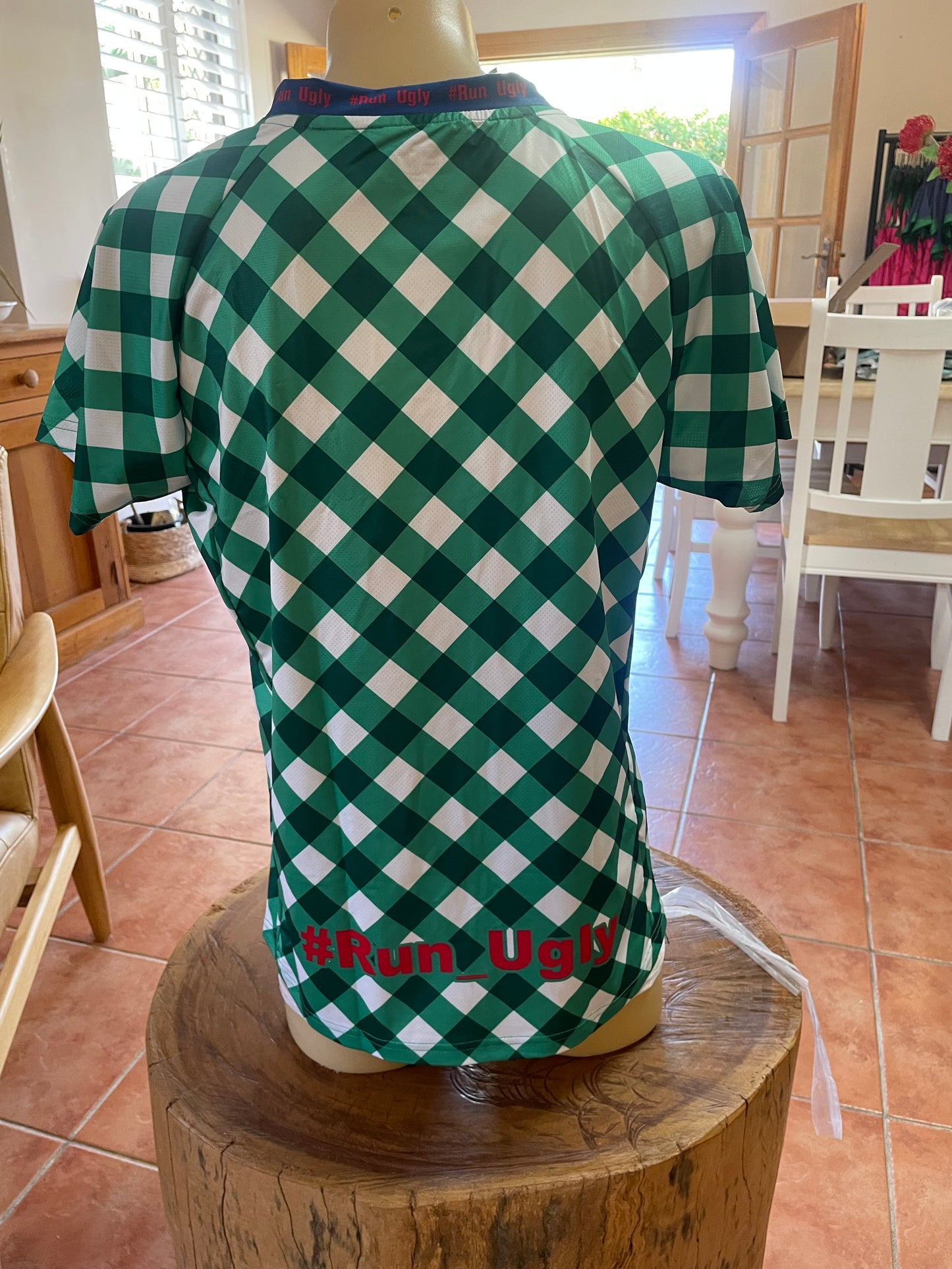 Green gingham- Tee