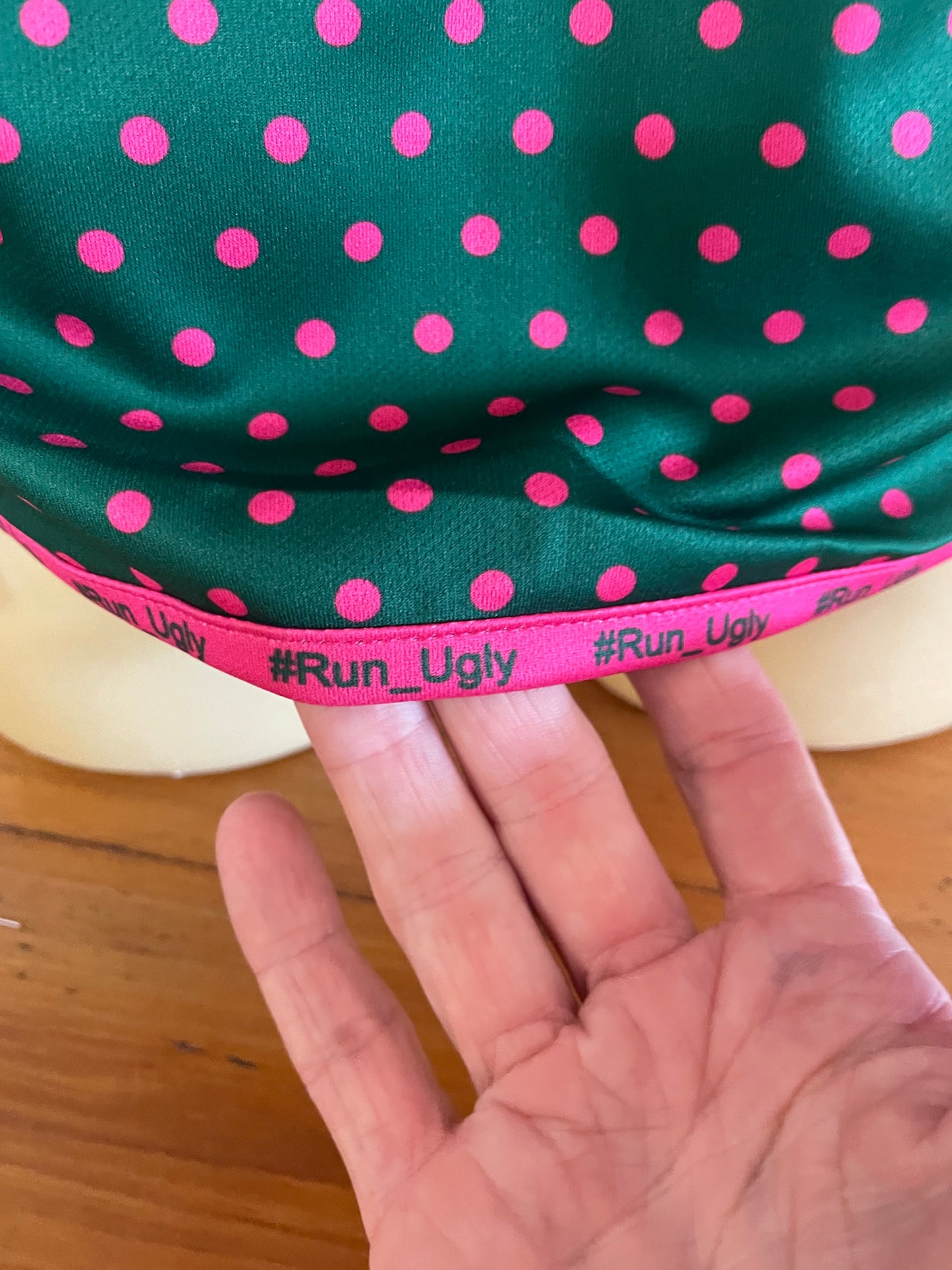 Pink and Green Polka Dot Singlet