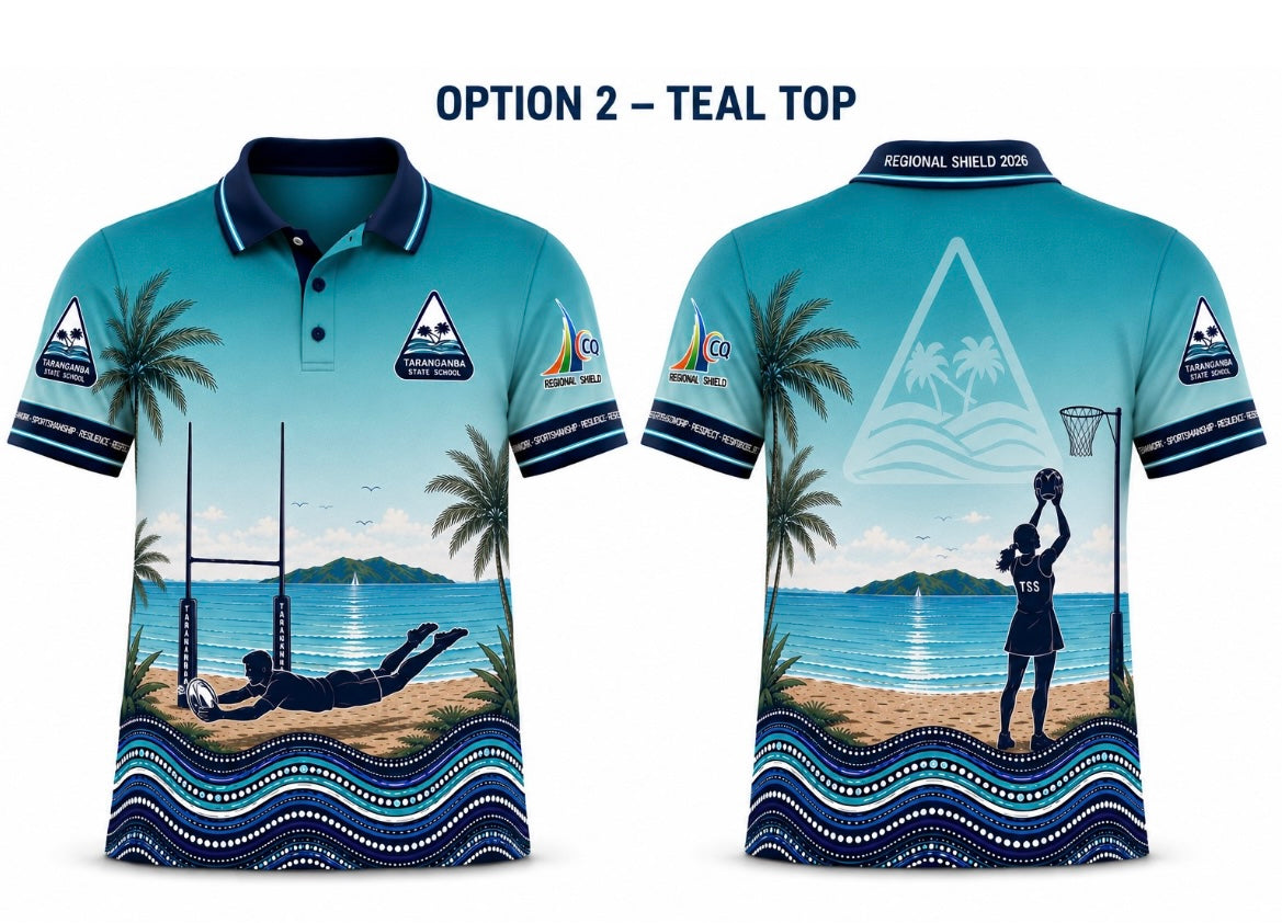 Pre Order ONLY - Tarranganba State School Regional Shield polo