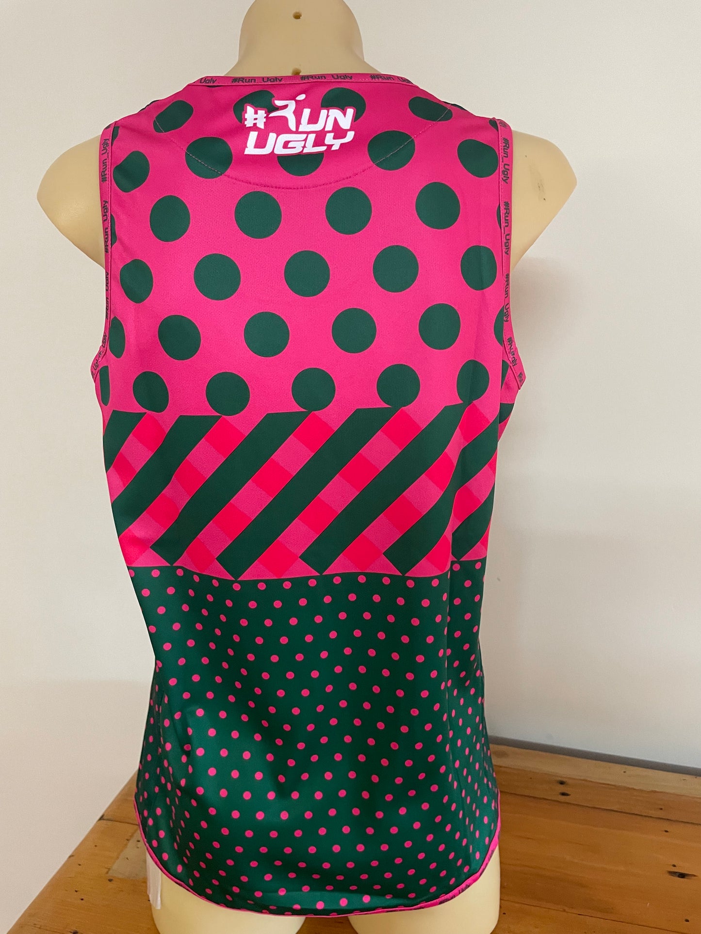 Pink and Green Polka Dot Singlet