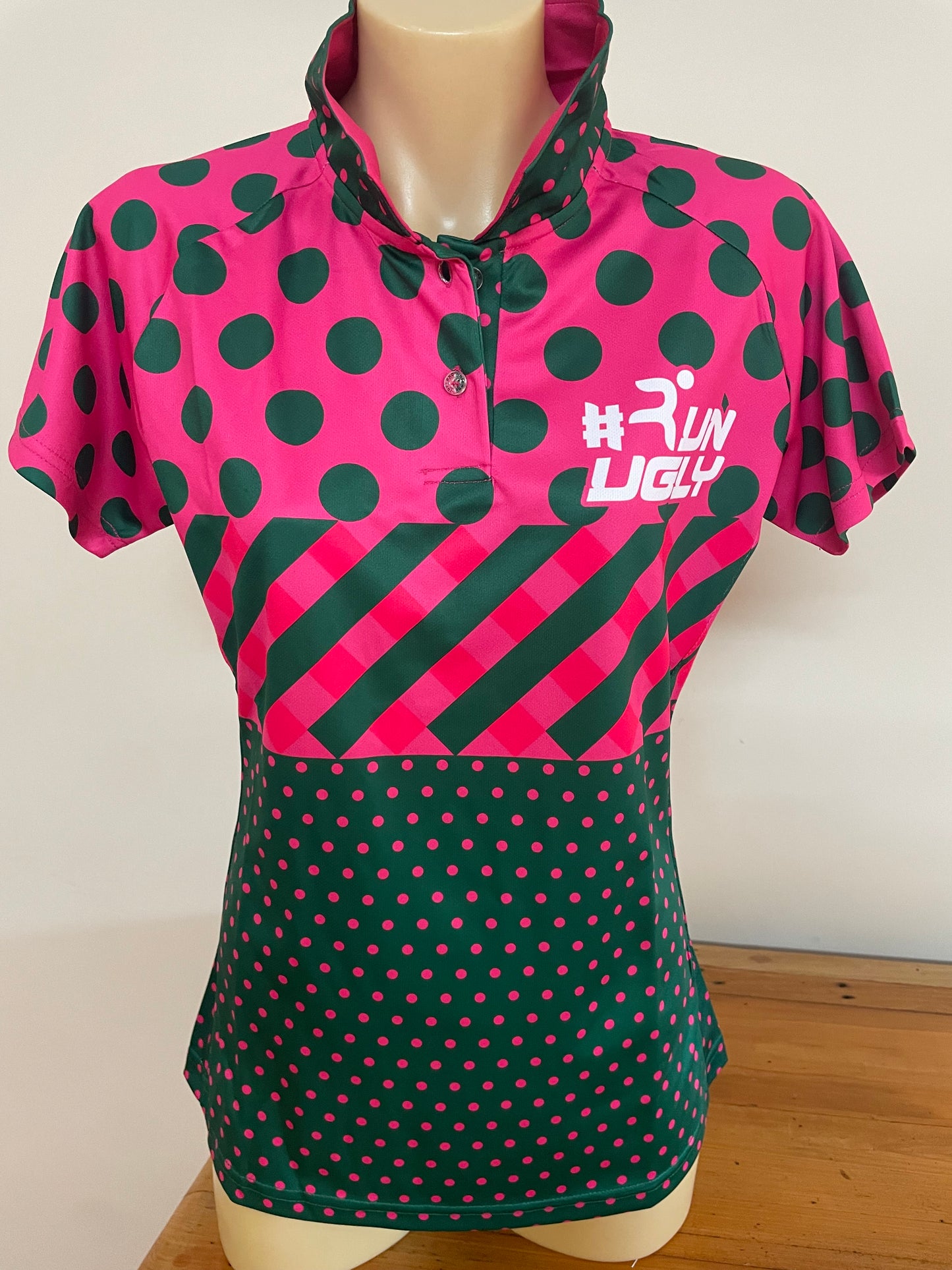 Pink and Green Polka Dot Tee